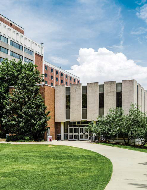 Zehnder in Russell Hall at University of Georgia